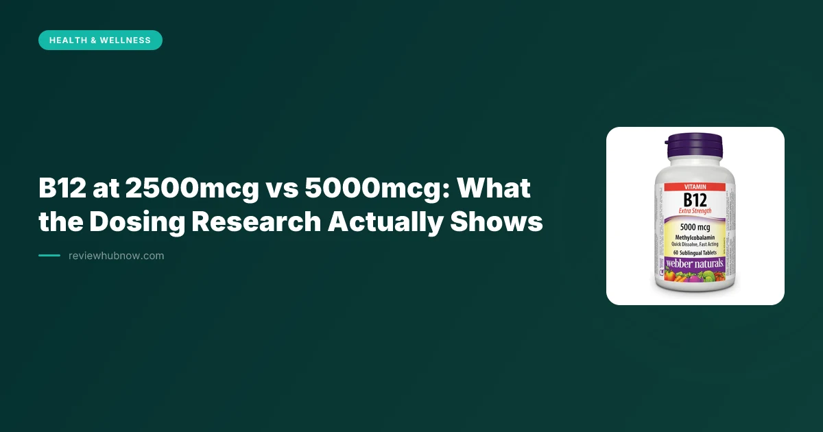 B12 at 2500mcg vs 5000mcg: What the Dosing Research Actually Shows