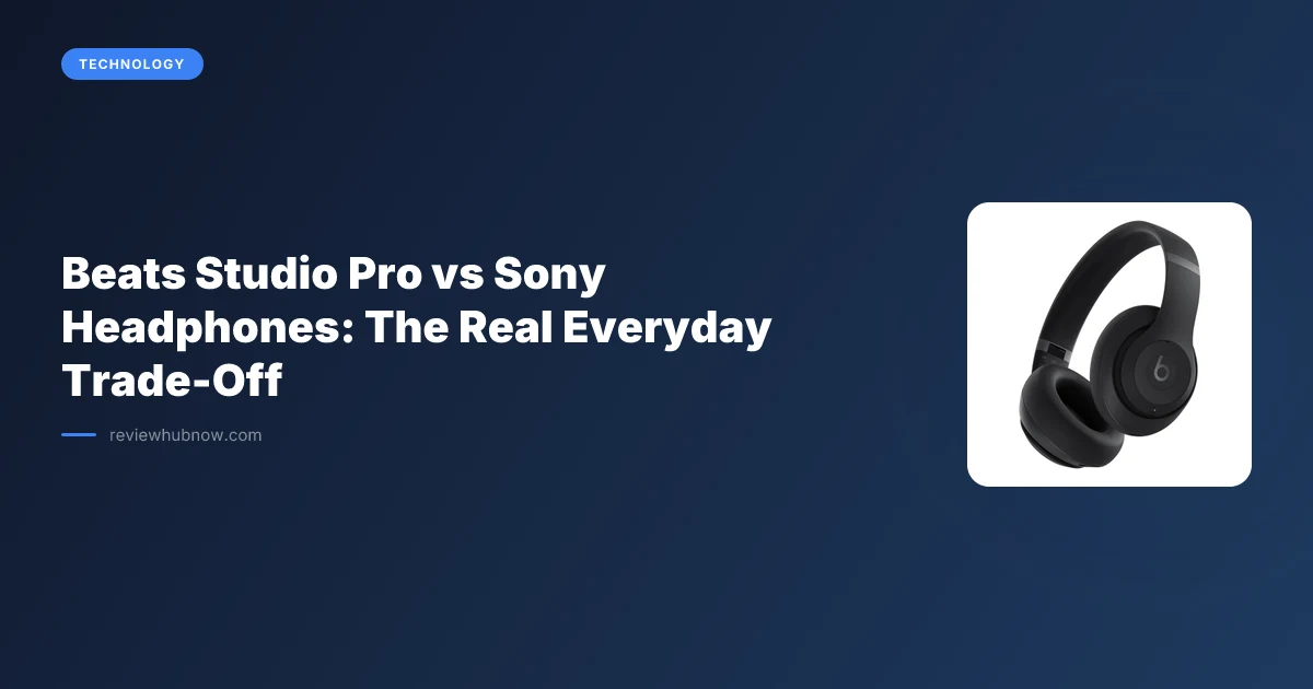 Beats Studio Pro vs Sony Headphones: The Everyday Trade-Off