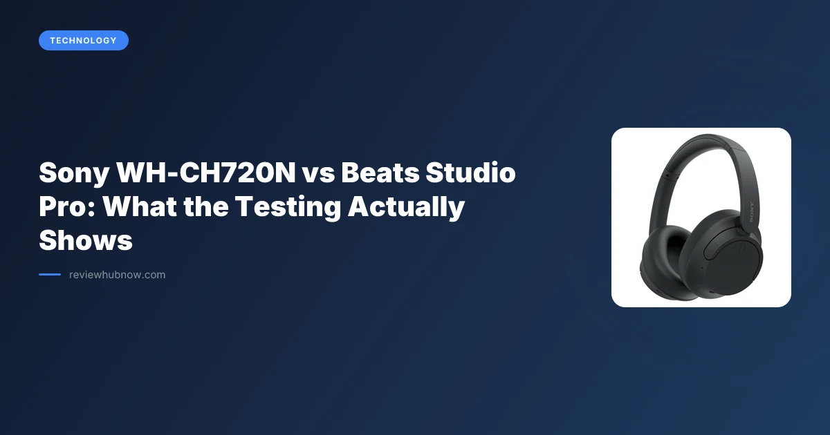 Sony WH-CH720N vs Beats Studio Pro: What the Testing Actually Shows